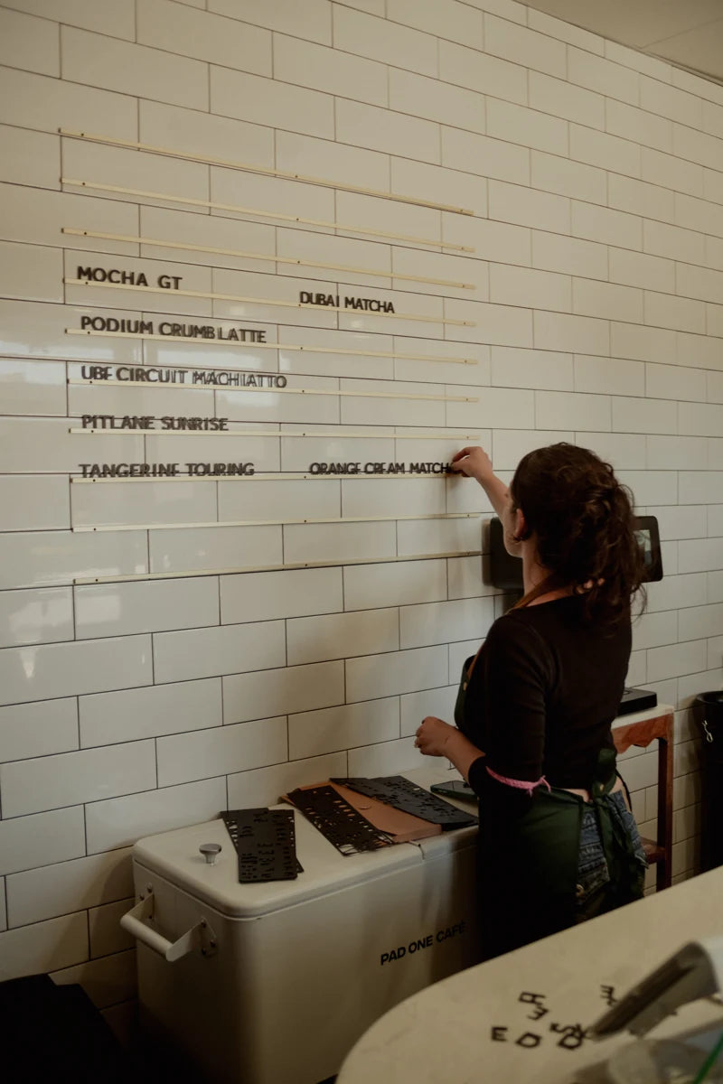 Updating the cafe menu