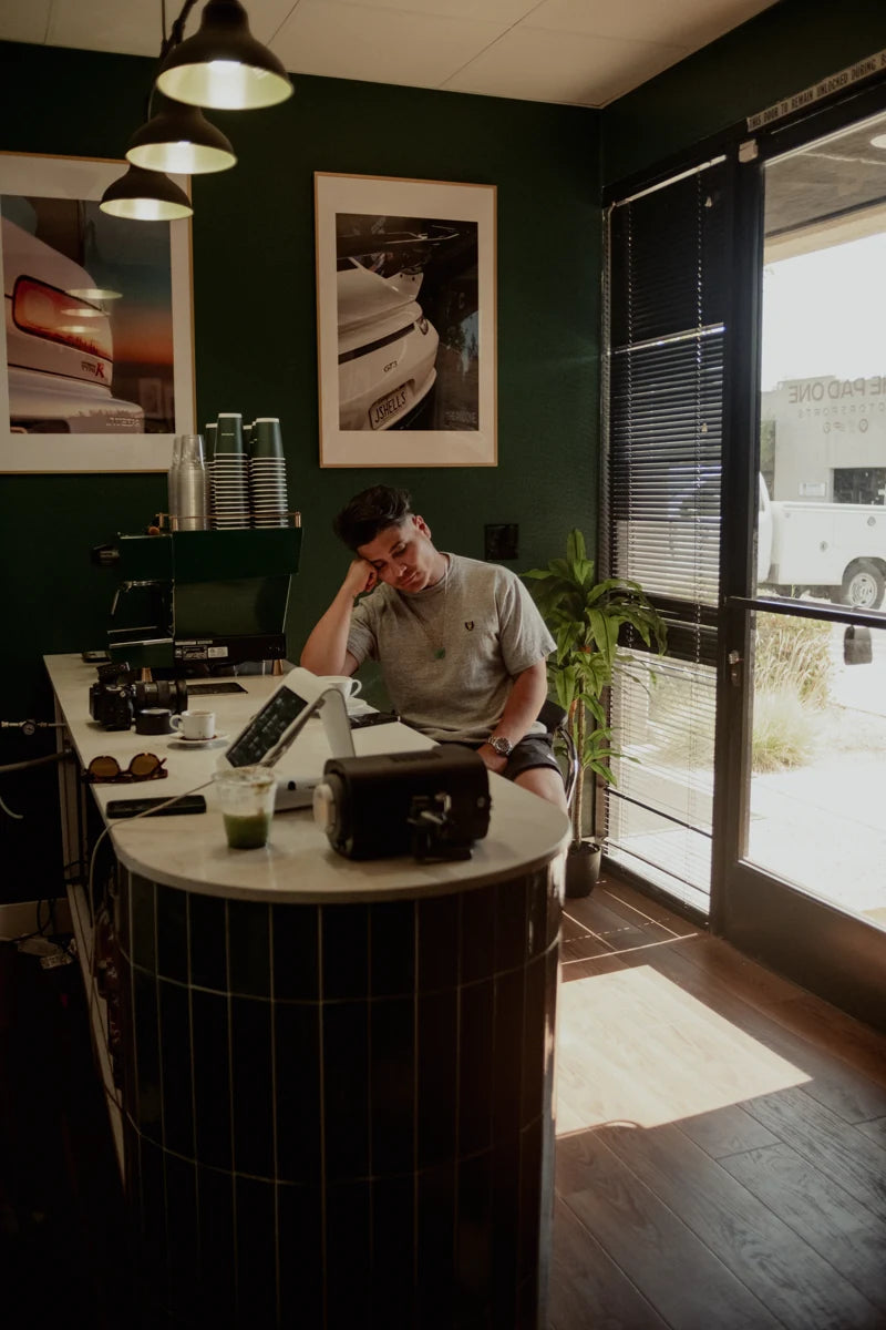 Making coffee at Pad One